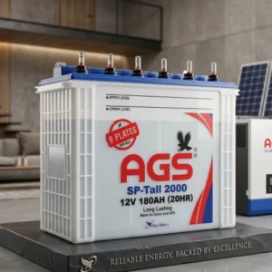 AGS SP Tall 2000 Tubular Battery, 2.16 KW Capacity 12V, 180AH, 09 Plates, Price in Pakistan
