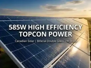 Canadian Solar TopCon, Bifacial Double Glass, 585W