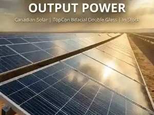 Canadian Solar TopCon, Bifacial Double Glass, 610W