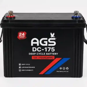AGS DC-175 100Ah 15 plates deep cycle battery product photo