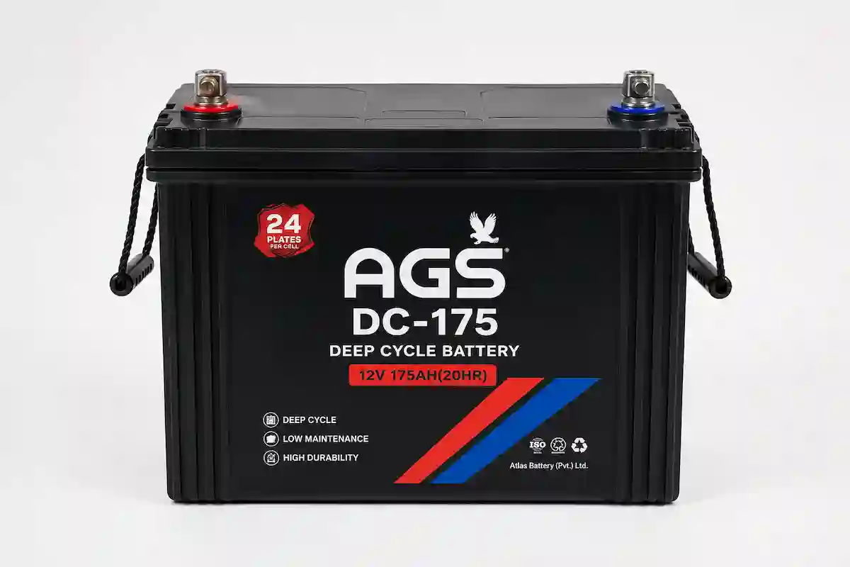 AGS DC-175 100Ah 15 plates deep cycle battery product photo